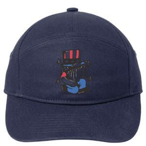 Gnome Patriot 4th Of July 7-Panel Snapback Hat