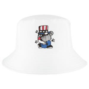 Gnome Patriot 4th Of July Cool Comfort Performance Bucket Hat