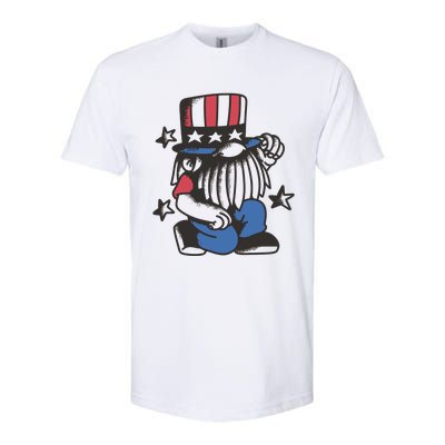 Gnome Patriot 4th Of July Softstyle® CVC T-Shirt