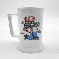 Gnome Patriot 4th Of July Beer Stein