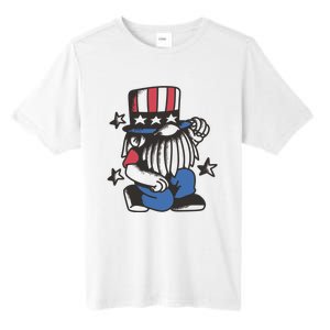 Gnome Patriot 4th Of July Tall Fusion ChromaSoft Performance T-Shirt