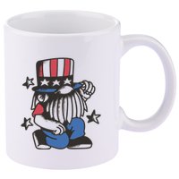 Gnome Patriot 4th Of July 11oz C Handle Ceramic Mug