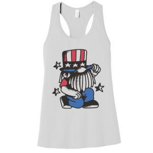 Gnome Patriot 4th Of July Women's Racerback Tank