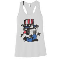 Gnome Patriot 4th Of July Women's Racerback Tank