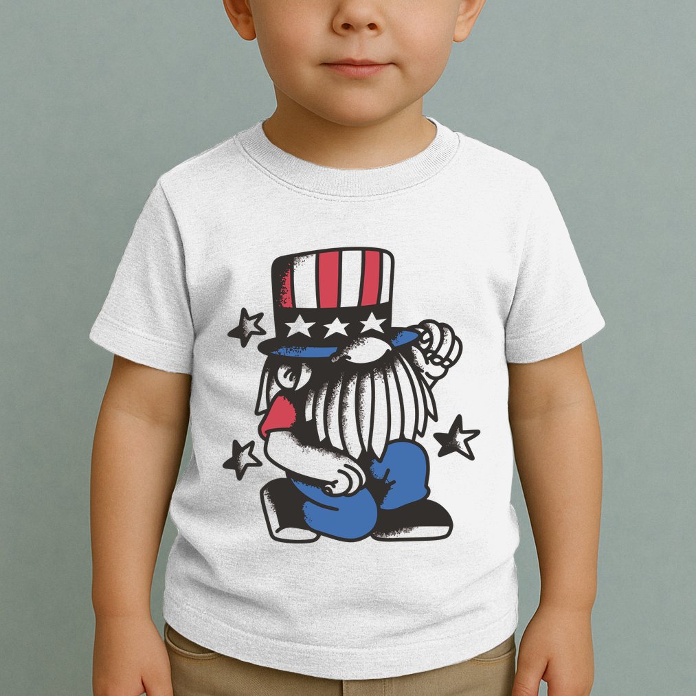Gnome Patriot 4th Of July Toddler T-Shirt