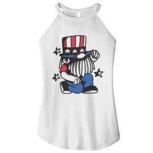 Gnome Patriot 4th Of July Women's Perfect Tri Rocker Tank