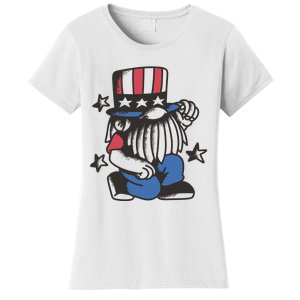 Gnome Patriot 4th Of July Women's T-Shirt