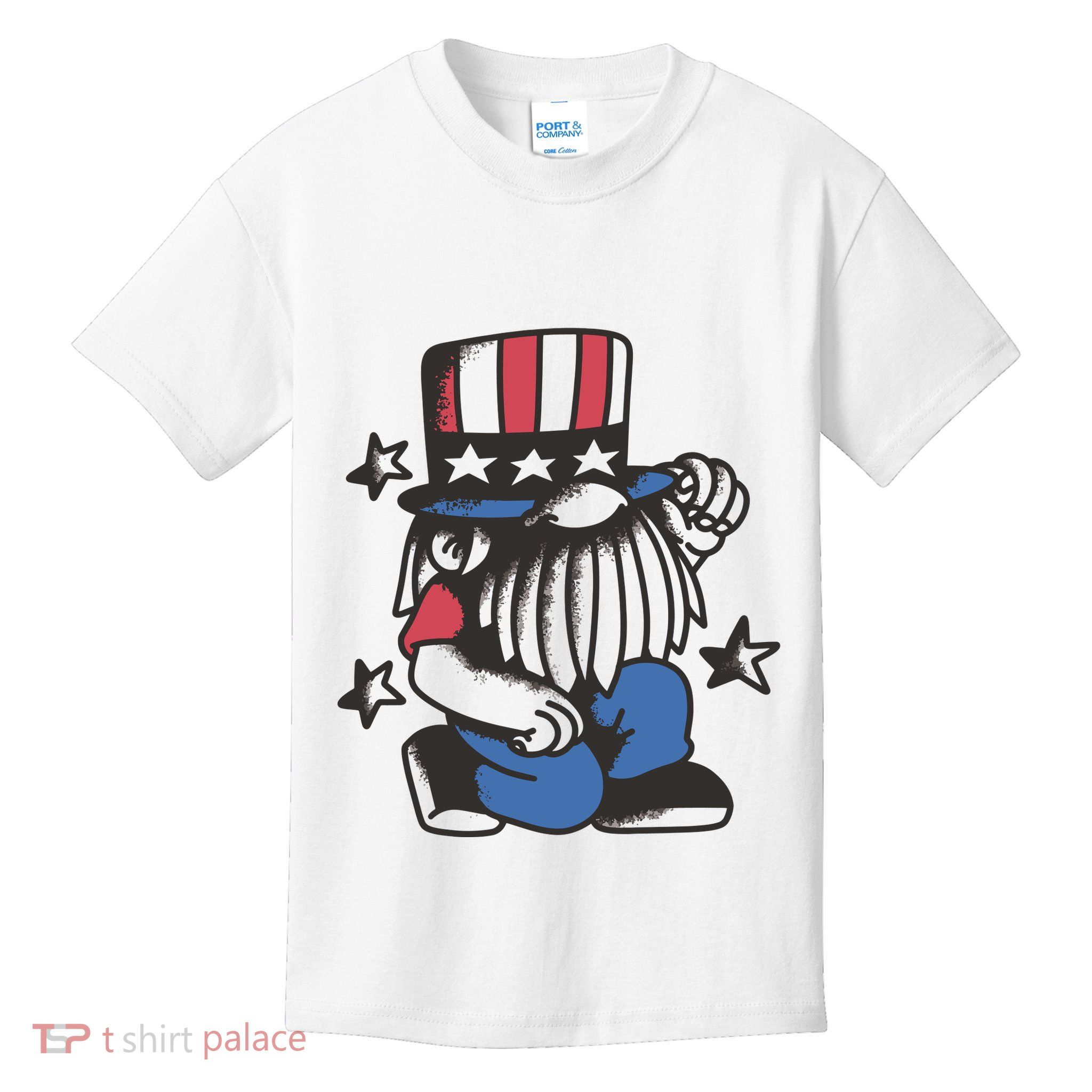 Gnome Patriot 4th Of July Kids T-Shirt