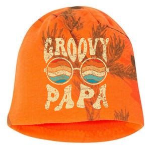 Groovy Papa 70s Aesthetic Nostalgia 1970's Retro Groovy Dad Kati - Camo Knit Beanie