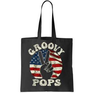 Groovy Pops 70s Aesthetic Nostalgia 1970's Retro Dad Tote Bag