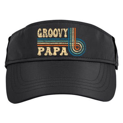 Groovy Papa 70s Aesthetic Nostalgia 1970S Retro Groovy Dad Adult Drive Performance Visor