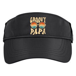 Groovy Papa 70s Aesthetic Nostalgia 1970S Retro Groovy Dad Adult Drive Performance Visor