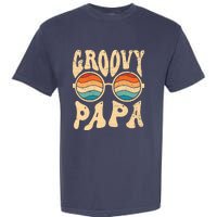 Groovy Papa 70s Aesthetic Nostalgia 1970S Retro Groovy Dad Garment-Dyed Heavyweight T-Shirt