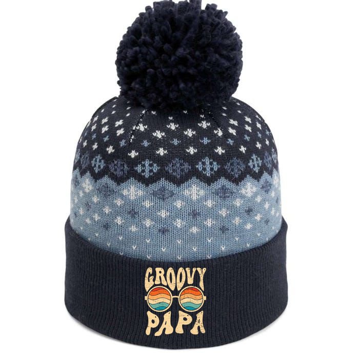 Groovy Papa 70s Aesthetic Nostalgia 1970S Retro Groovy Dad The Baniff Cuffed Pom Beanie