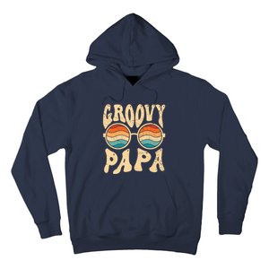 Groovy Papa 70s Aesthetic Nostalgia 1970S Retro Groovy Dad Hoodie