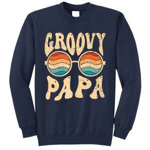 Groovy Papa 70s Aesthetic Nostalgia 1970S Retro Groovy Dad Sweatshirt