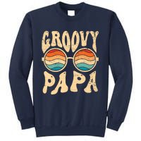 Groovy Papa 70s Aesthetic Nostalgia 1970S Retro Groovy Dad Sweatshirt