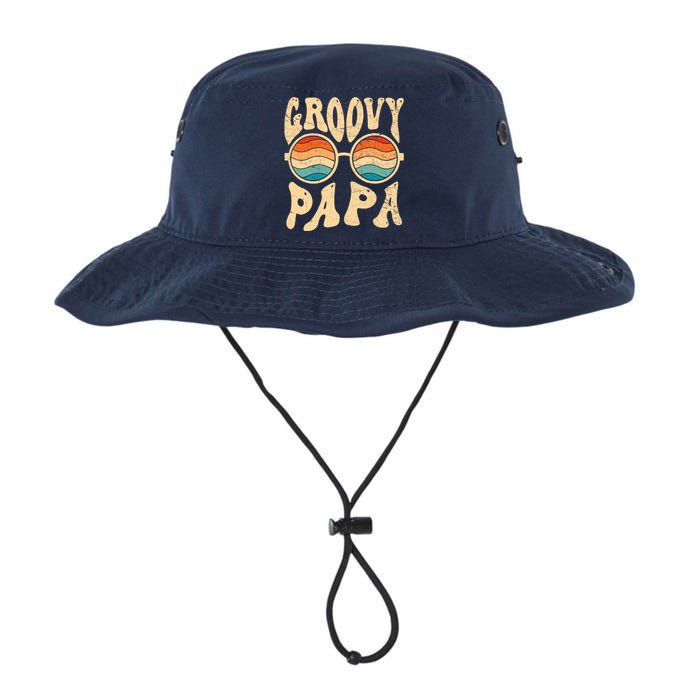 Groovy Papa 70s Aesthetic Nostalgia 1970S Retro Groovy Dad Legacy Cool Fit Booney Bucket Hat