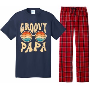 Groovy Papa 70s Aesthetic Nostalgia 1970S Retro Groovy Dad Pajama Set