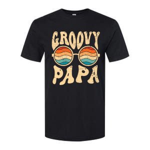 Groovy Papa 70s Aesthetic Nostalgia 1970S Retro Groovy Dad Softstyle CVC T-Shirt