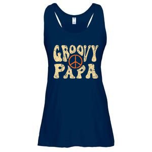 Groovy Papa 70s Aesthetic Nostalgia 1970s Retro Dad Ladies Essential Flowy Tank