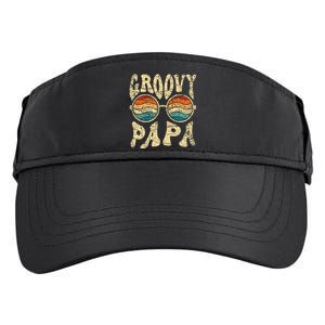 Groovy Papa 70s Aesthetic Nostalgia 1970S Retro Groovy Dad Adult Drive Performance Visor