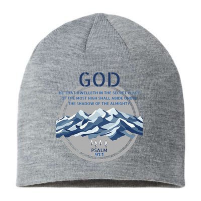 God Psalm 91 Gospel Biblical Sustainable Beanie