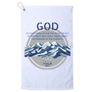 God Psalm 91 Gospel Biblical Platinum Collection Golf Towel