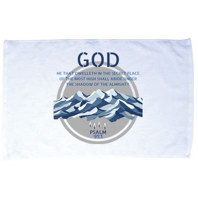 God Psalm 91 Gospel Biblical Microfiber Hand Towel