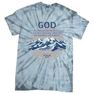 God Psalm 91 Gospel Biblical Tie-Dye T-Shirt