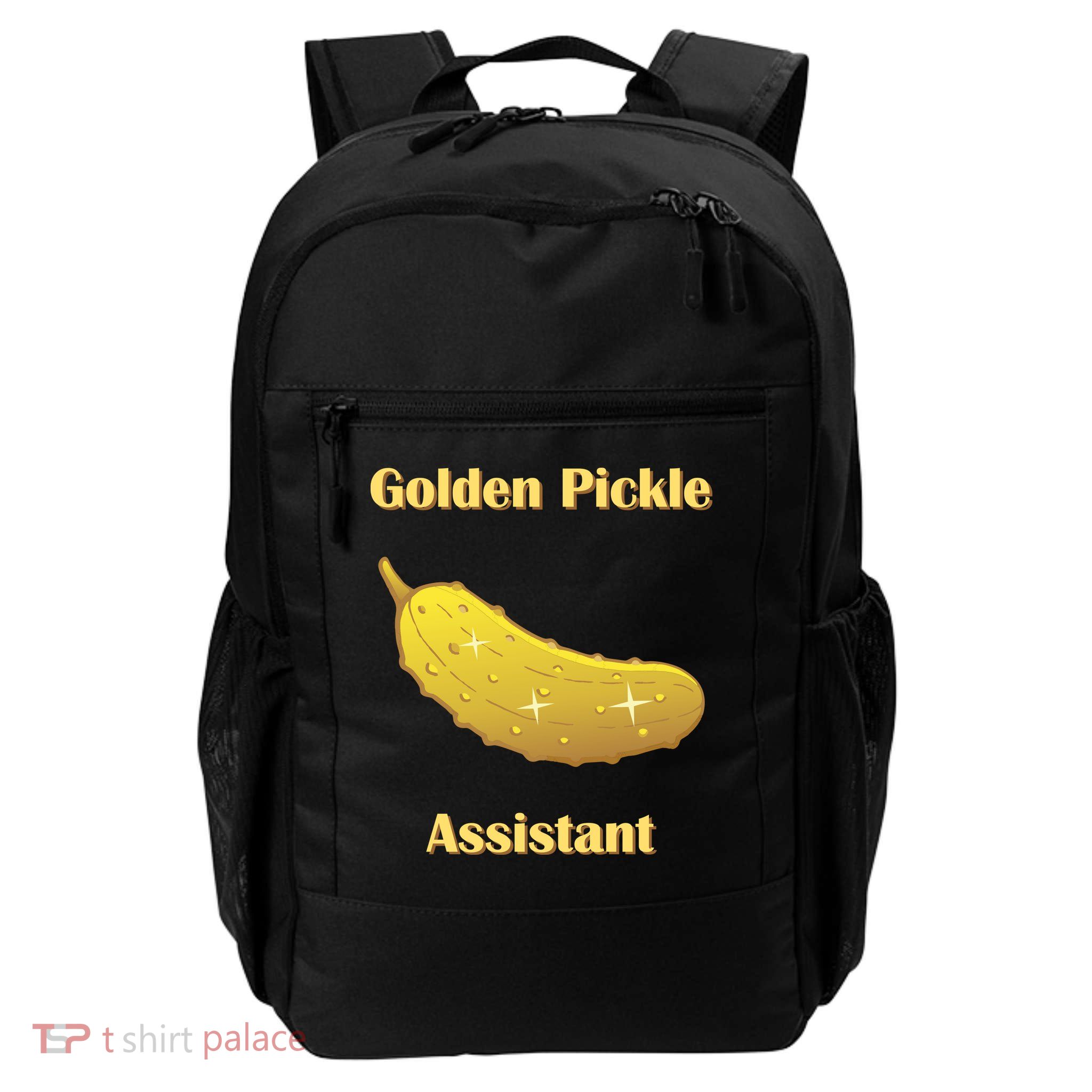 Golden Pickle Assistant | Golden Pickle | Fun Pickleball | Pickleball Award Daily Commute Backpack