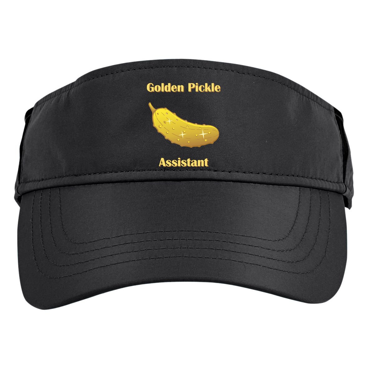 Golden Pickle Assistant | Golden Pickle | Fun Pickleball | Pickleball Award Adult Drive Performance Visor
