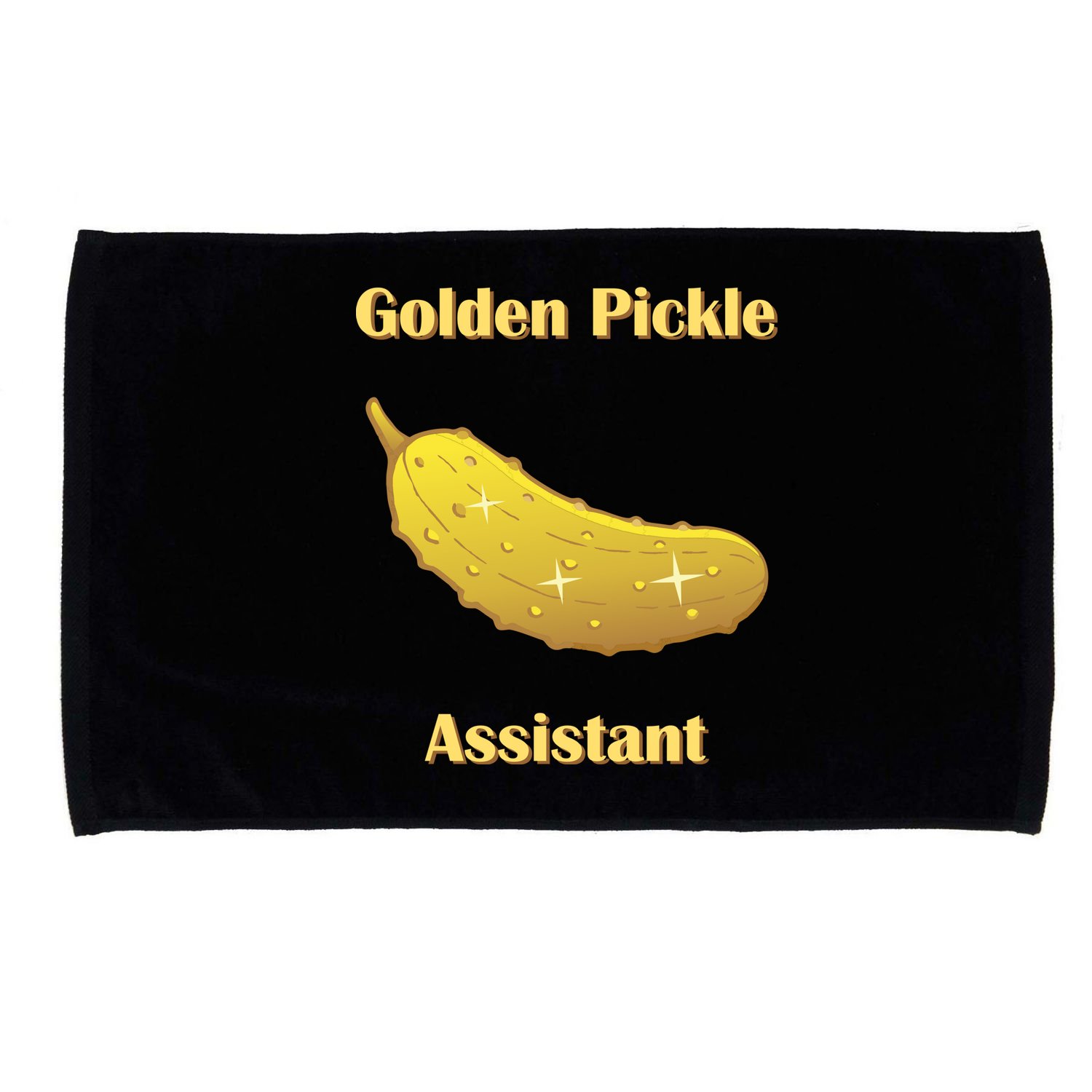 Golden Pickle Assistant | Golden Pickle | Fun Pickleball | Pickleball Award Microfiber Hand Towel