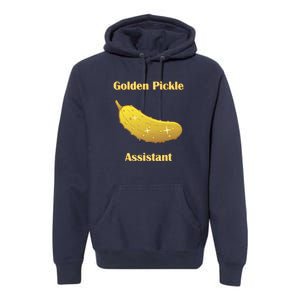 Golden Pickle Assistant | Golden Pickle | Fun Pickleball | Pickleball Award Premium Hoodie