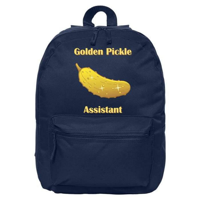 Golden Pickle Assistant | Golden Pickle | Fun Pickleball | Pickleball Award 16 in Basic Backpack