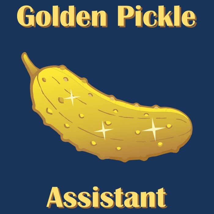 Golden Pickle Assistant | Golden Pickle | Fun Pickleball | Pickleball Award 16 in Basic Backpack