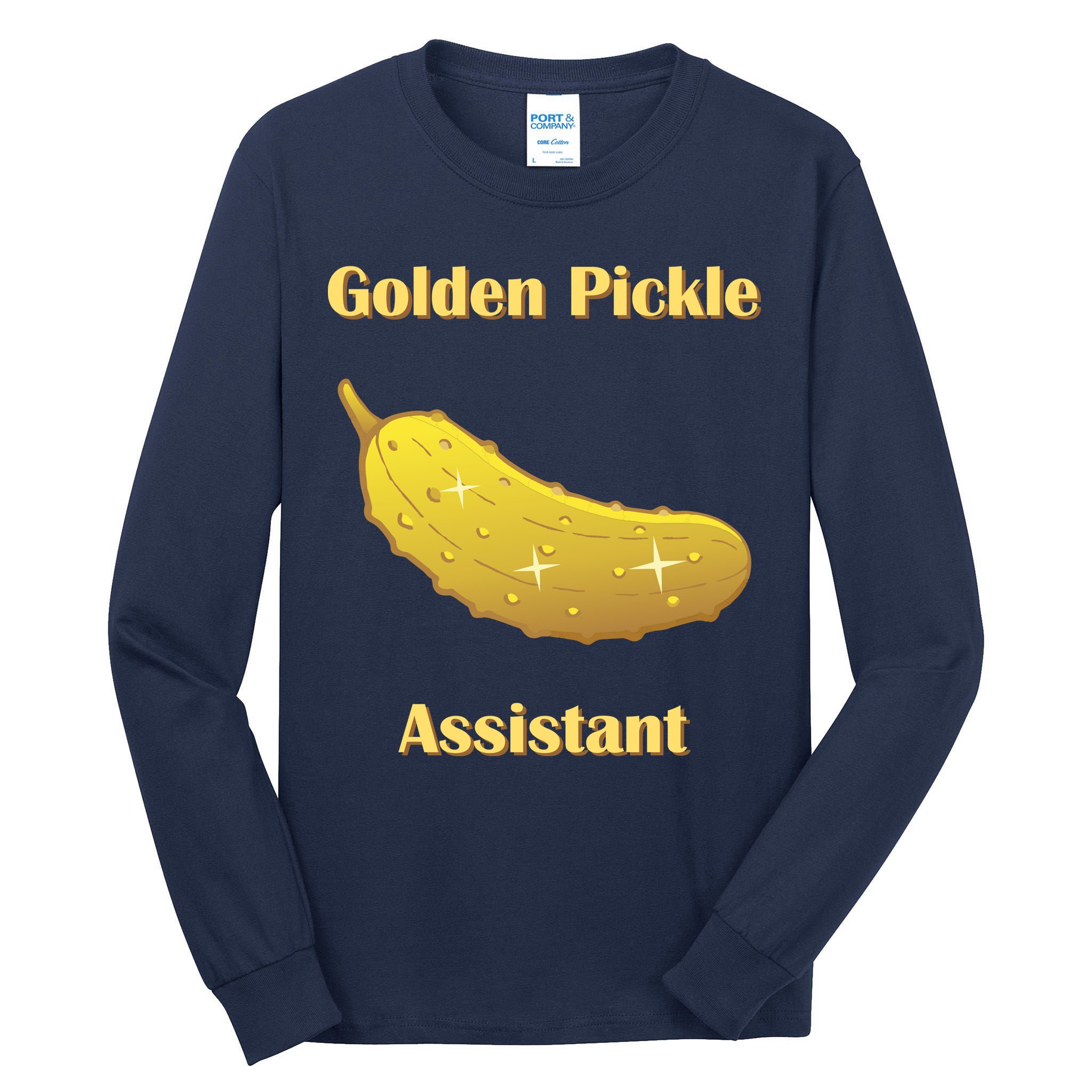 Golden Pickle Assistant | Golden Pickle | Fun Pickleball | Pickleball Award Tall Long Sleeve T-Shirt