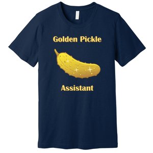 Golden Pickle Assistant | Golden Pickle | Fun Pickleball | Pickleball Award Premium T-Shirt