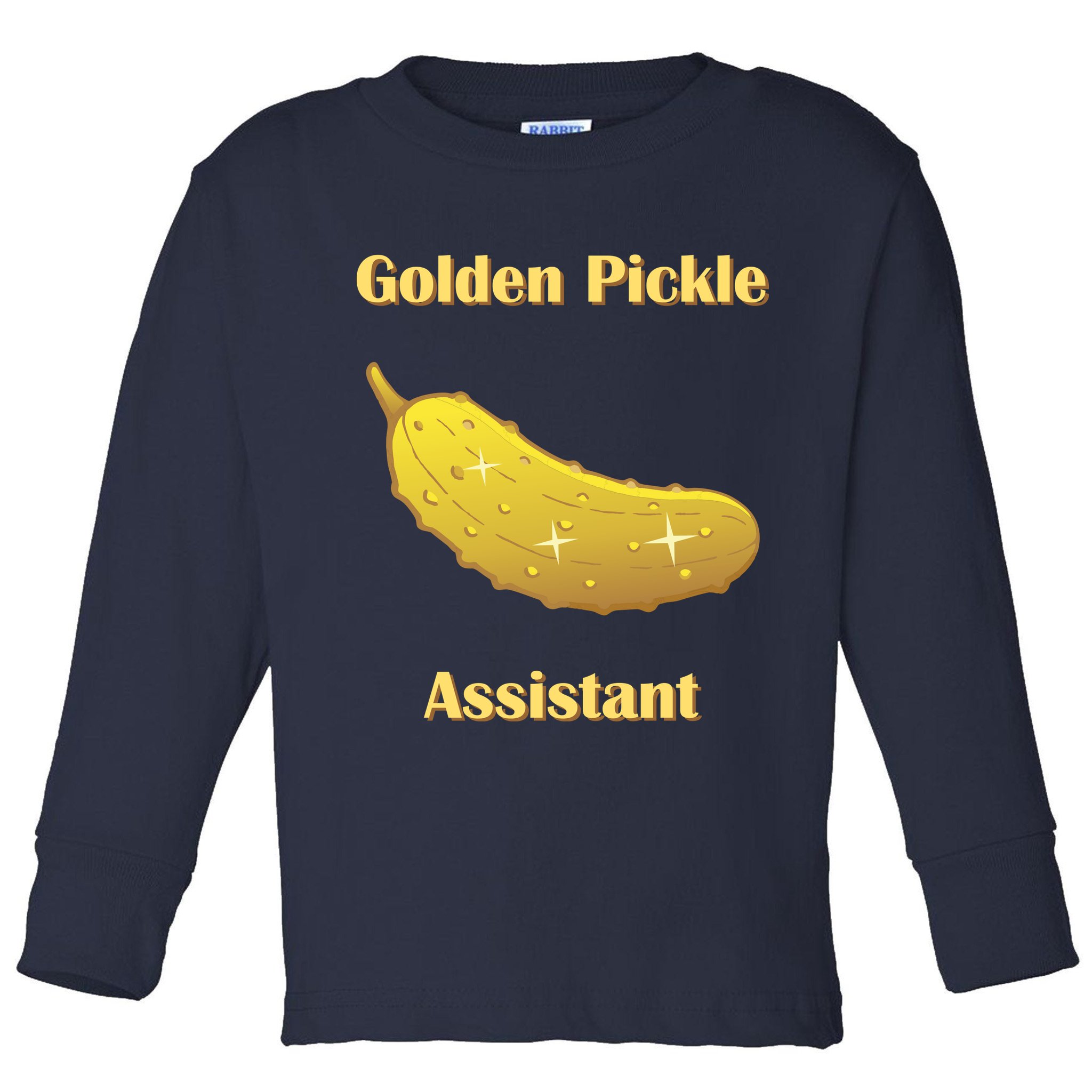 Golden Pickle Assistant | Golden Pickle | Fun Pickleball | Pickleball Award Toddler Long Sleeve Shirt