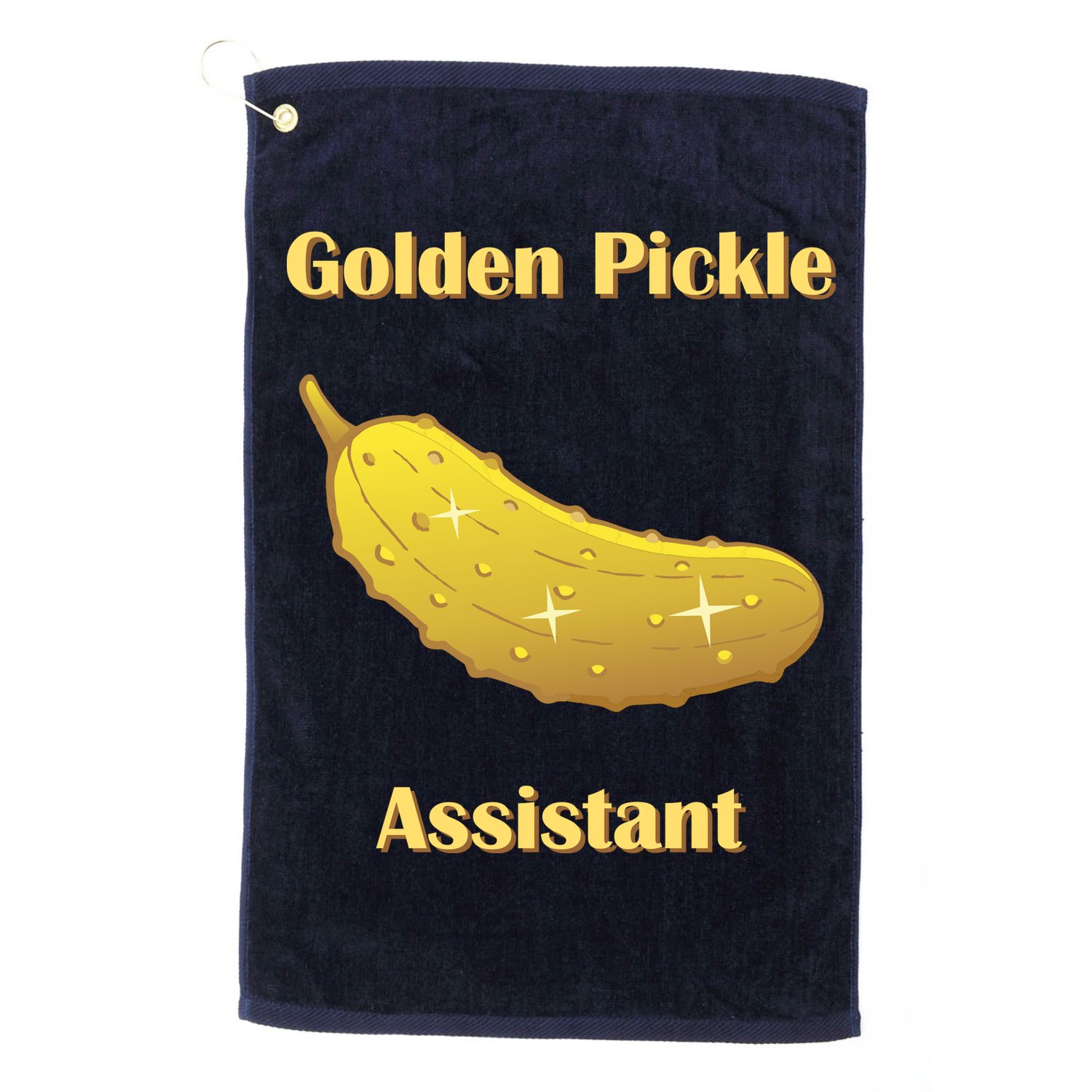 Golden Pickle Assistant | Golden Pickle | Fun Pickleball | Pickleball Award Golf Towel