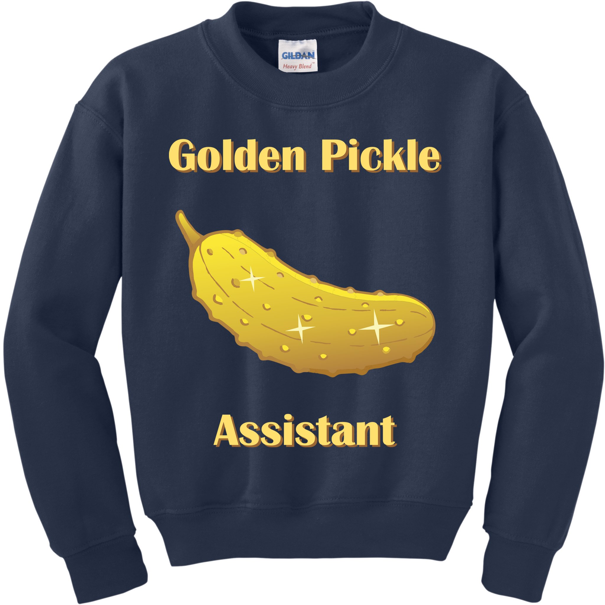 Golden Pickle Assistant | Golden Pickle | Fun Pickleball | Pickleball Award Kids Sweatshirt