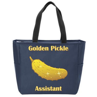 Golden Pickle Assistant | Golden Pickle | Fun Pickleball | Pickleball Award Zip Tote Bag