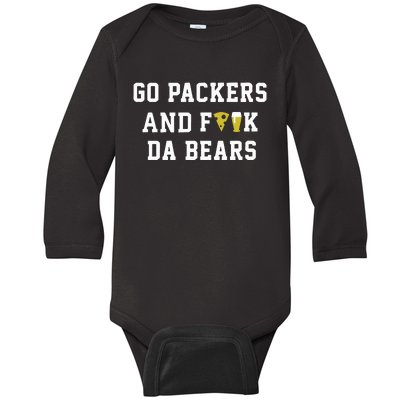 Go Packers And Fuck Bears Baby Long Sleeve Bodysuit