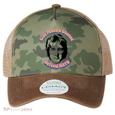 Give Peace A Chance Retro Peace Defund NATO Legacy Tie Dye Trucker Hat