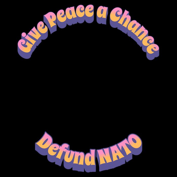 Give Peace A Chance Retro Peace Defund NATO 16 in Basic Backpack