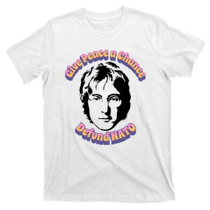 Give Peace A Chance Retro Peace Defund NATO T-Shirt