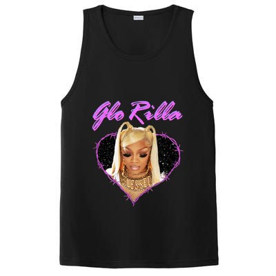 Glorilla Portrait American Rapper Rap Music Vintage PosiCharge Competitor Tank