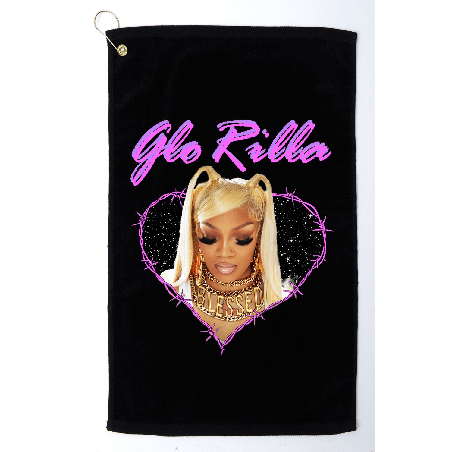 Glorilla Portrait American Rapper Rap Music Vintage Golf Towel