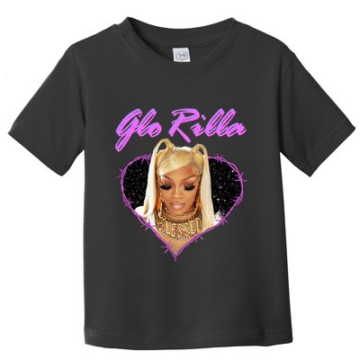 Glorilla Portrait American Rapper Rap Music Vintage Toddler T-Shirt