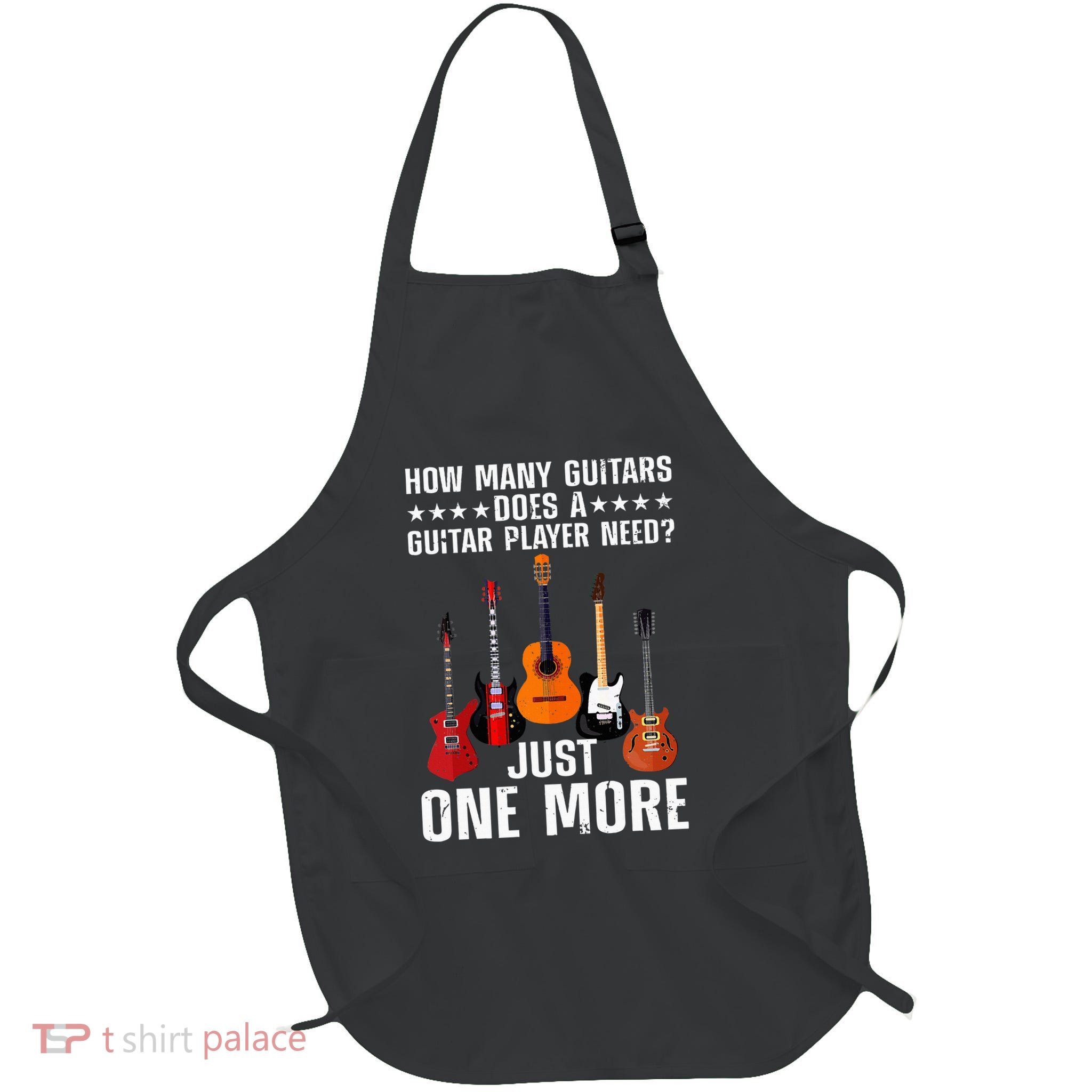 Guitar Player Art For Women Guitarist Full-Length Apron With Pockets
